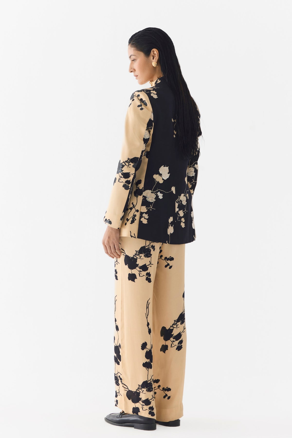 Cream Sakura Blazer Set