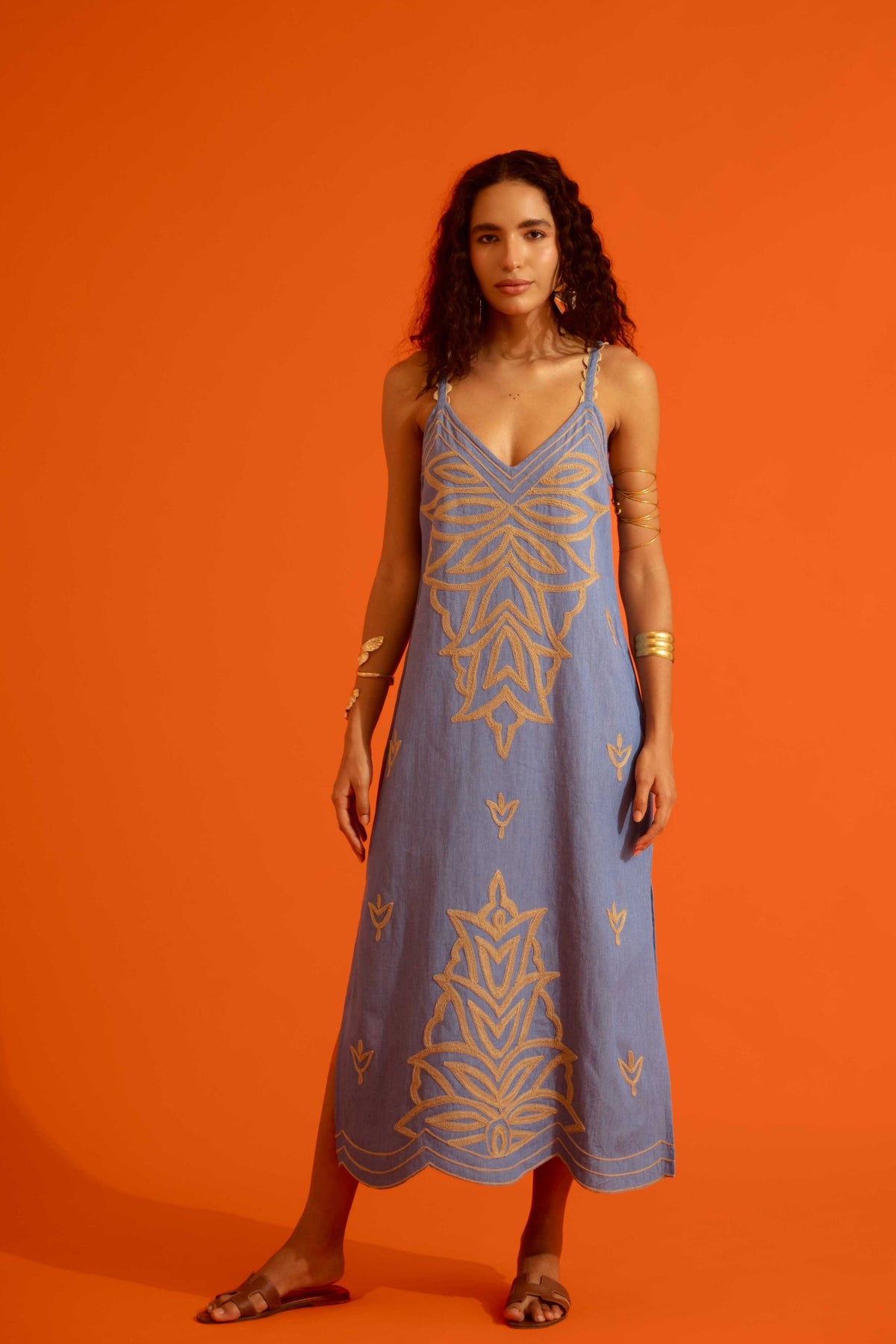 Blue Strappy Dress
