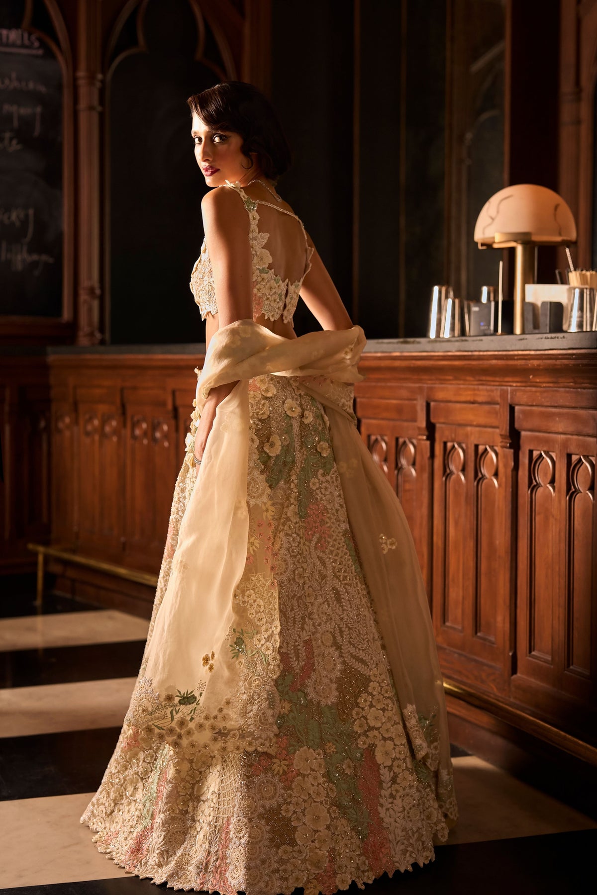 Amber Blossom Lehenga Set