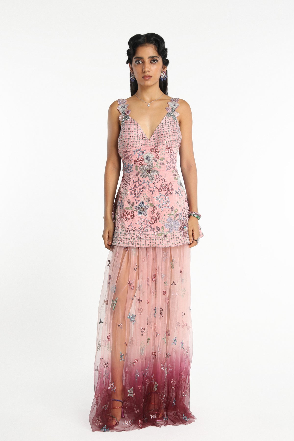 Silene Pink Skirt Set