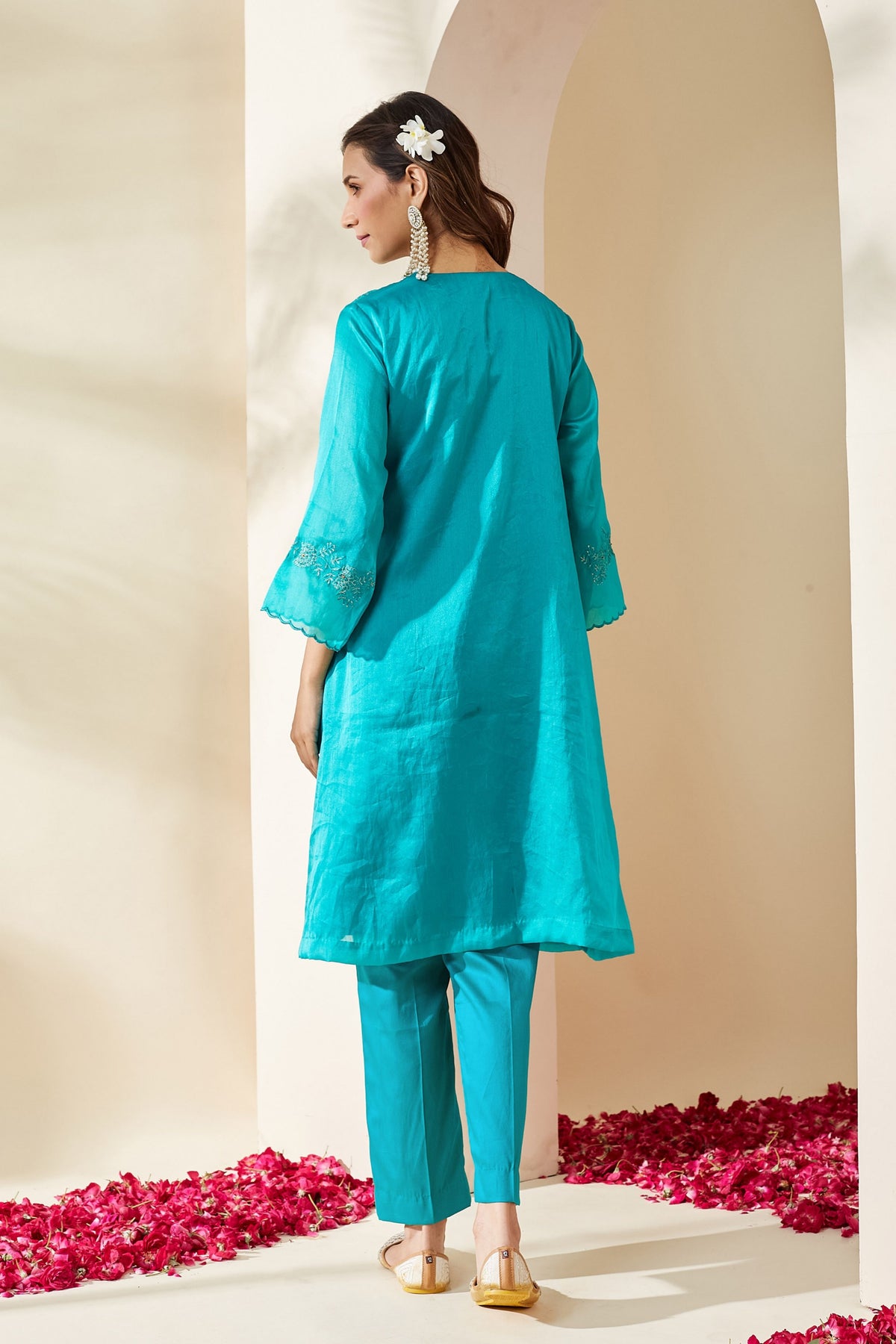 Turquoise Ruksaar Kurta Set