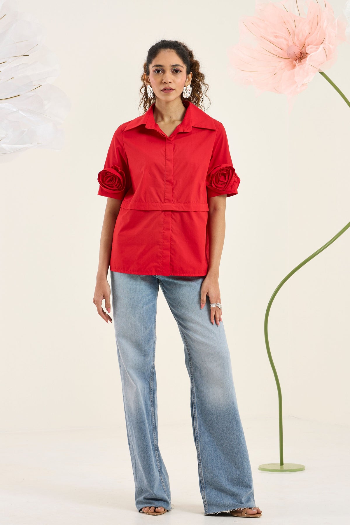 Chriselle Red Shirt