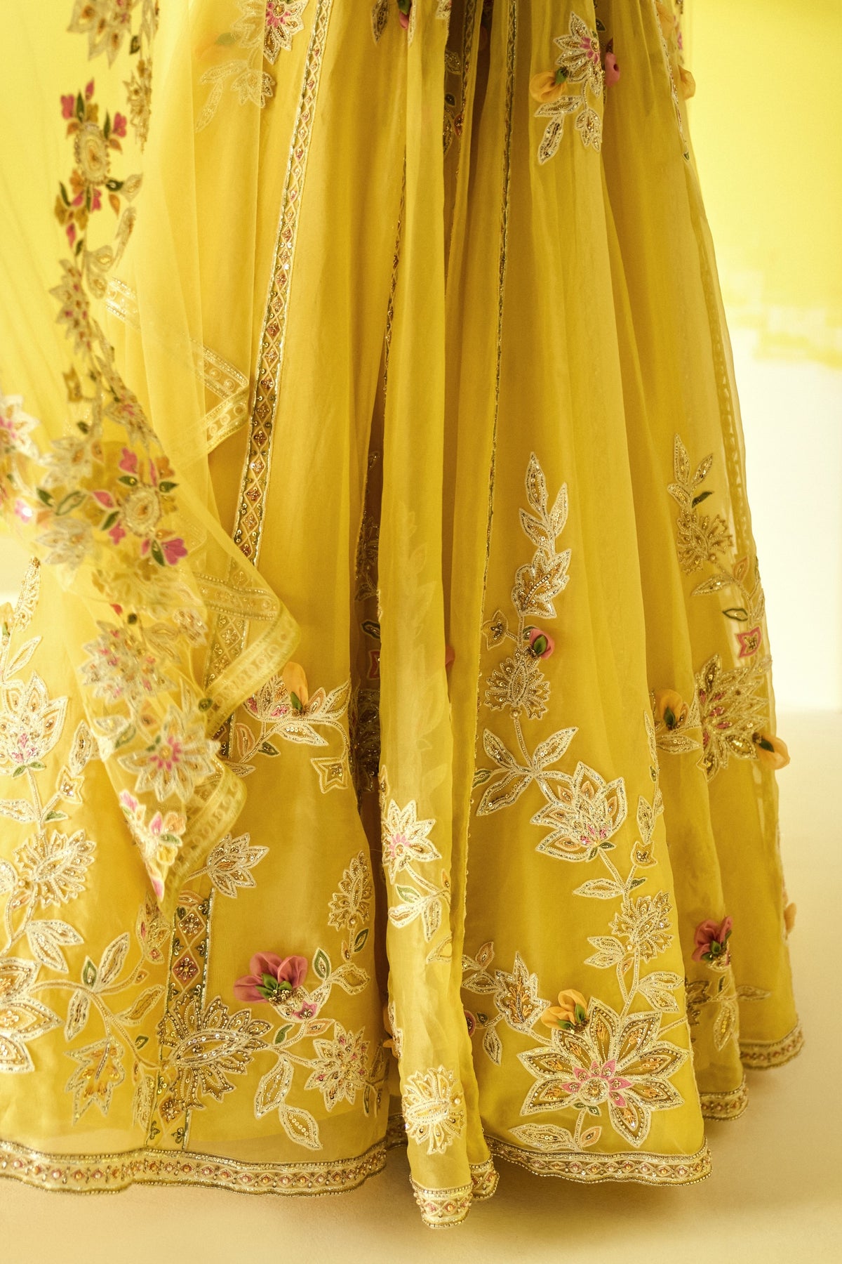 Lahya Yellow Lehenga Set
