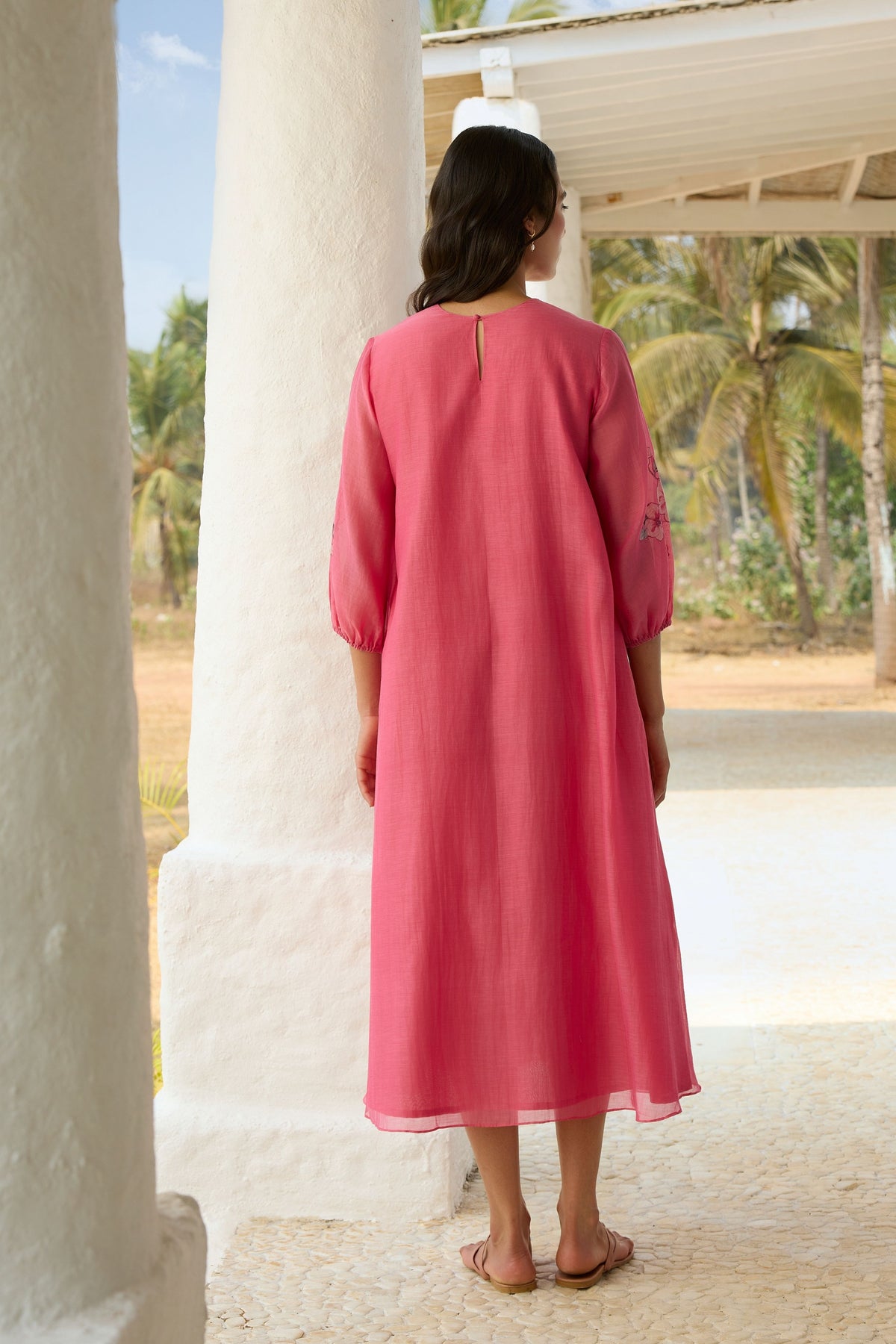 Rose Pintuck Dress