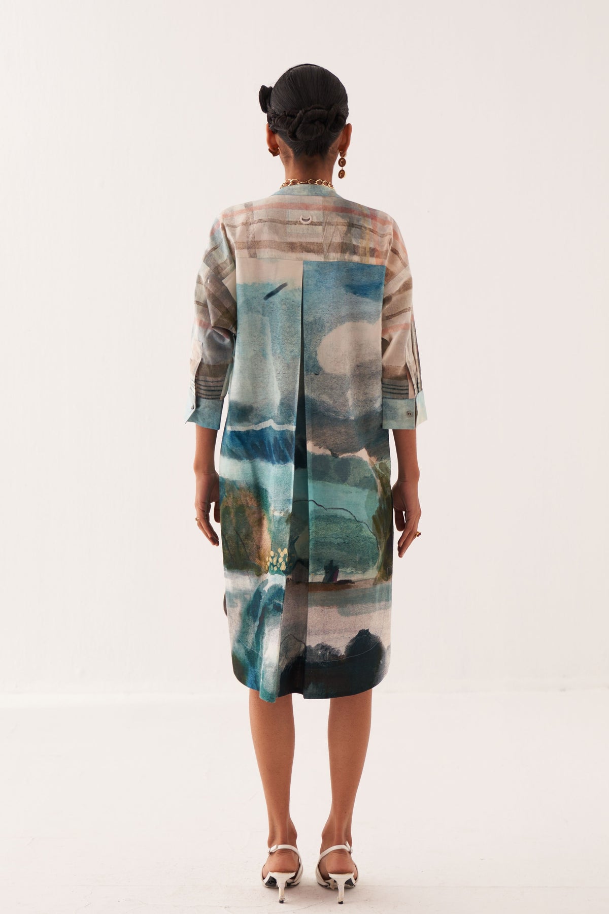 Sky Batwing Dress