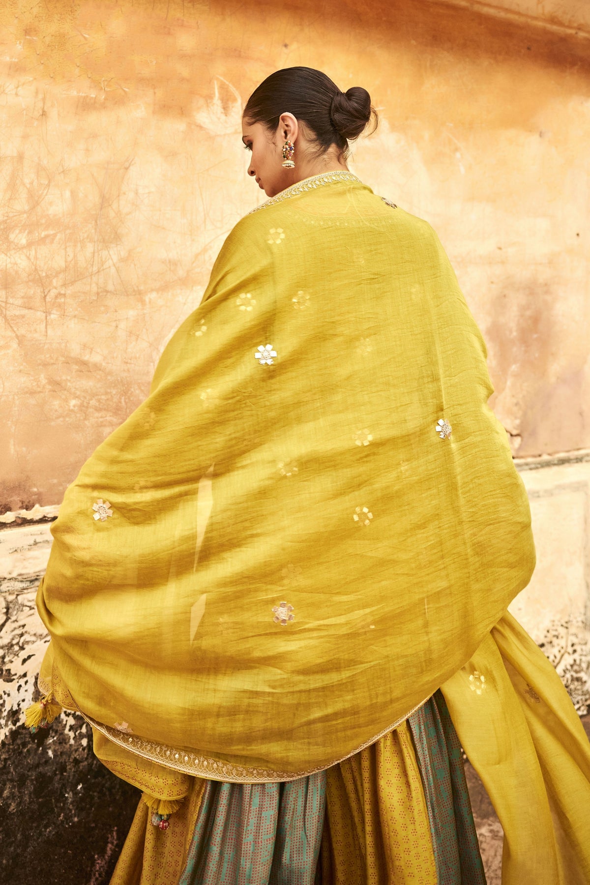 Short Kurti Multicolor Sharara Set