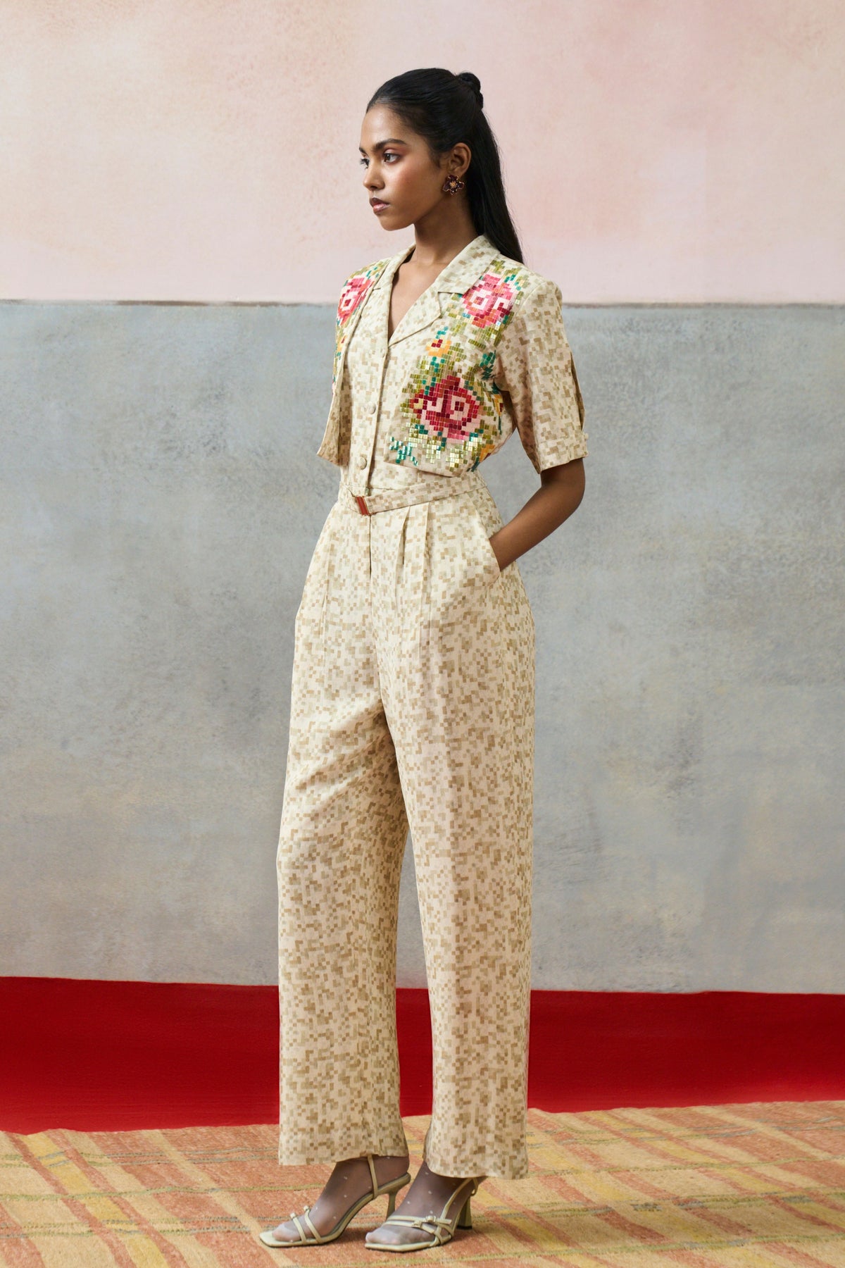 Milos Jumpsuit Beige