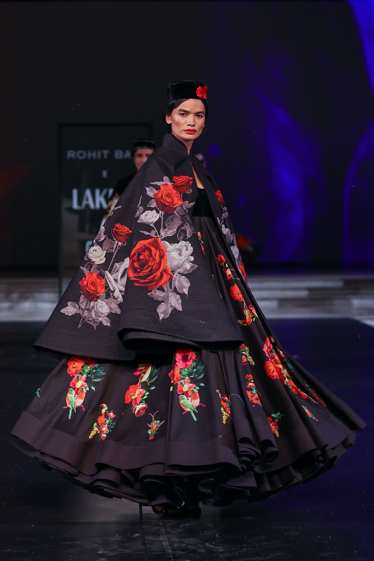Digital Printed Chanderi Anarkali
