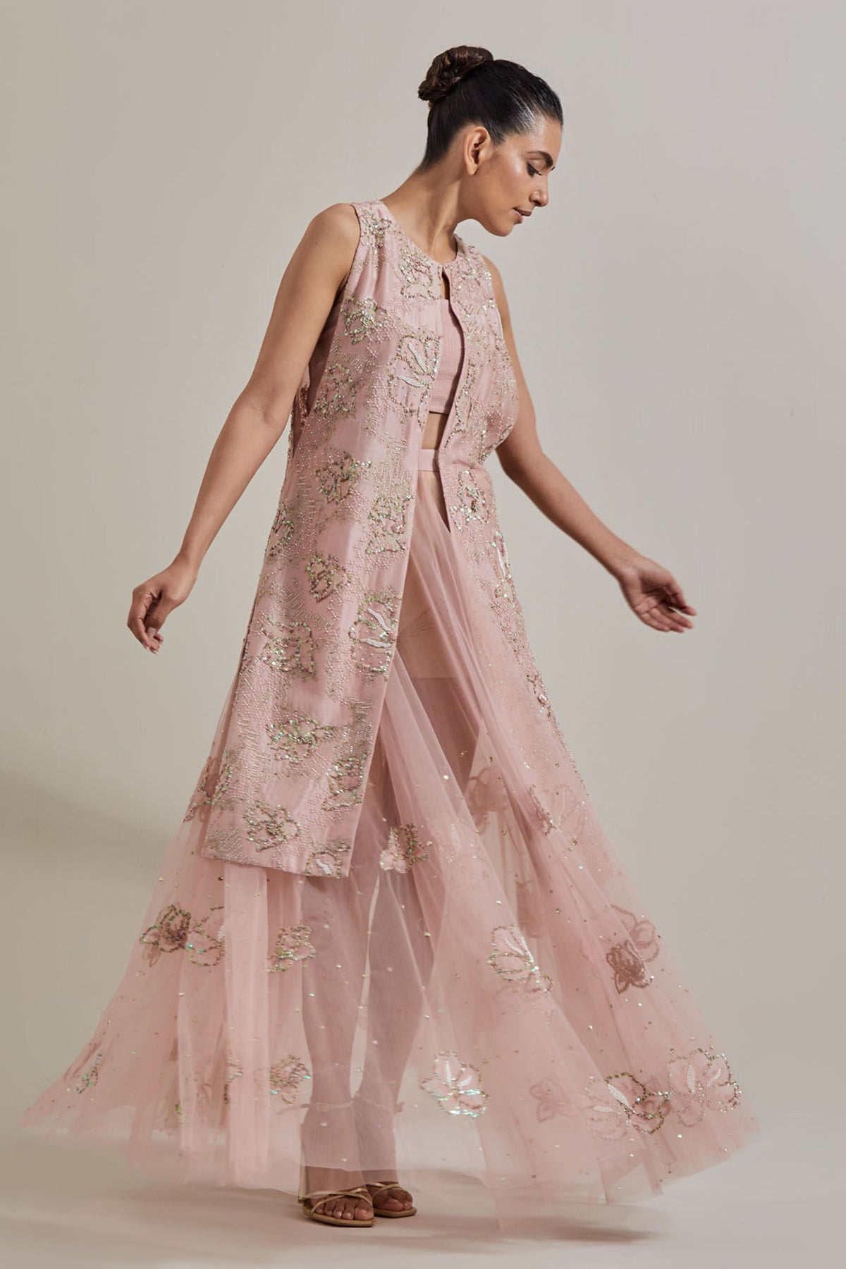 Longline Glimmer Skirt Set