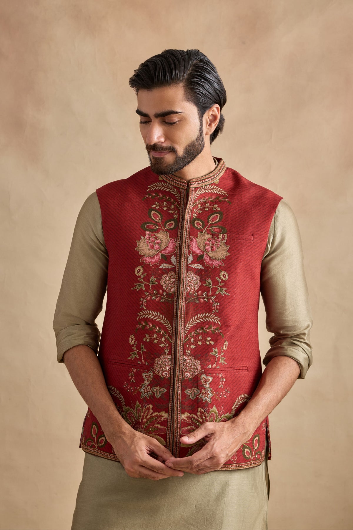 Ishvik Crimson Bundi Set