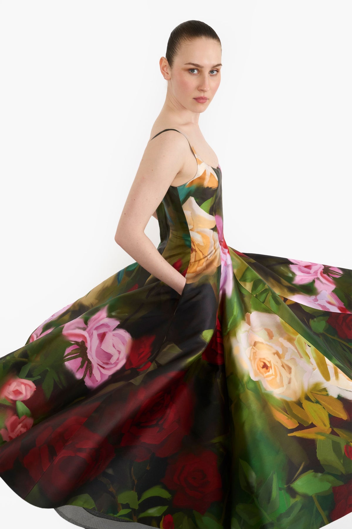 Panelled Flared Midi