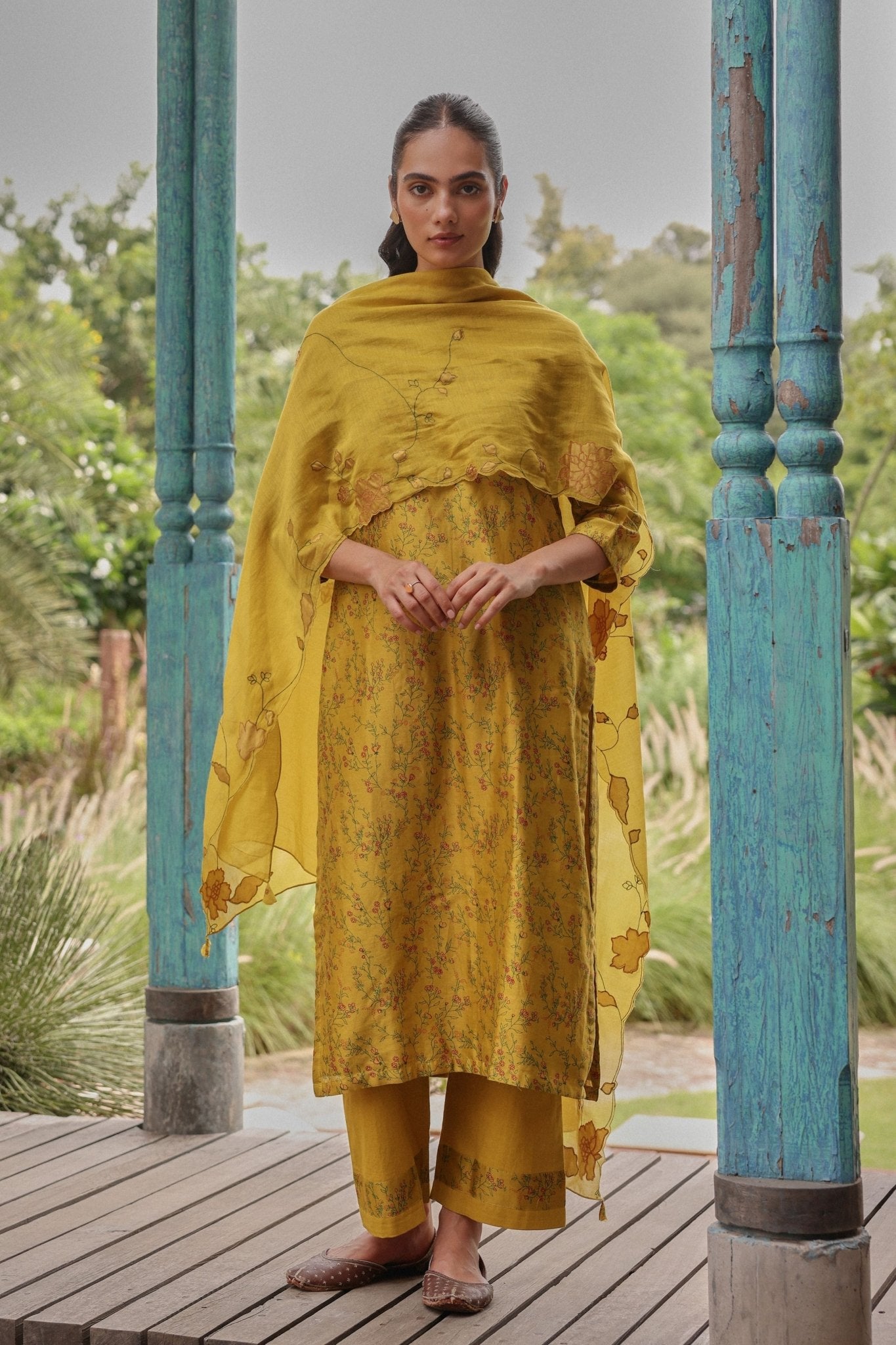 Tuscany Floral Kurta Set - Vaayu - Elahe