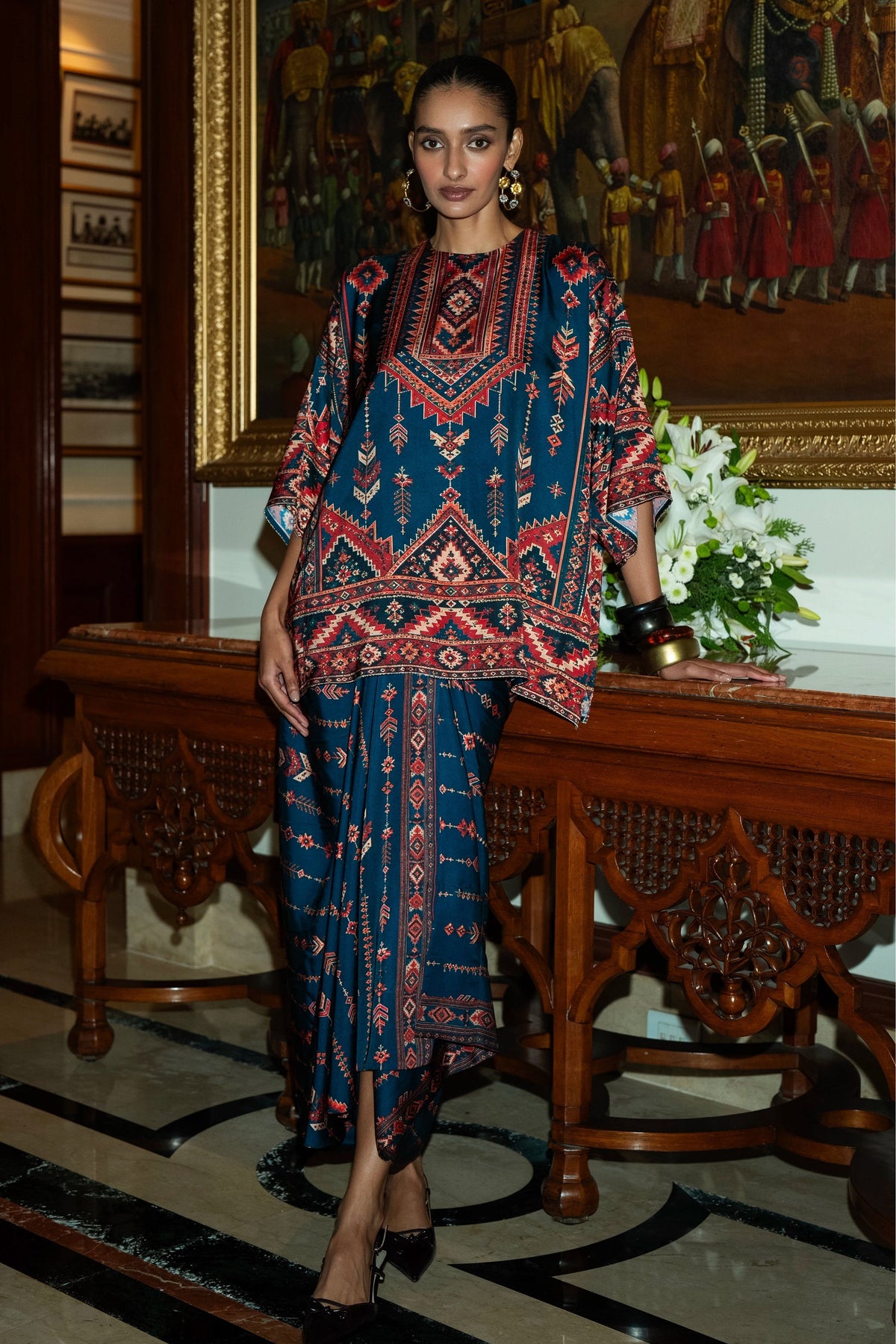 Tribal Print Boxy Top