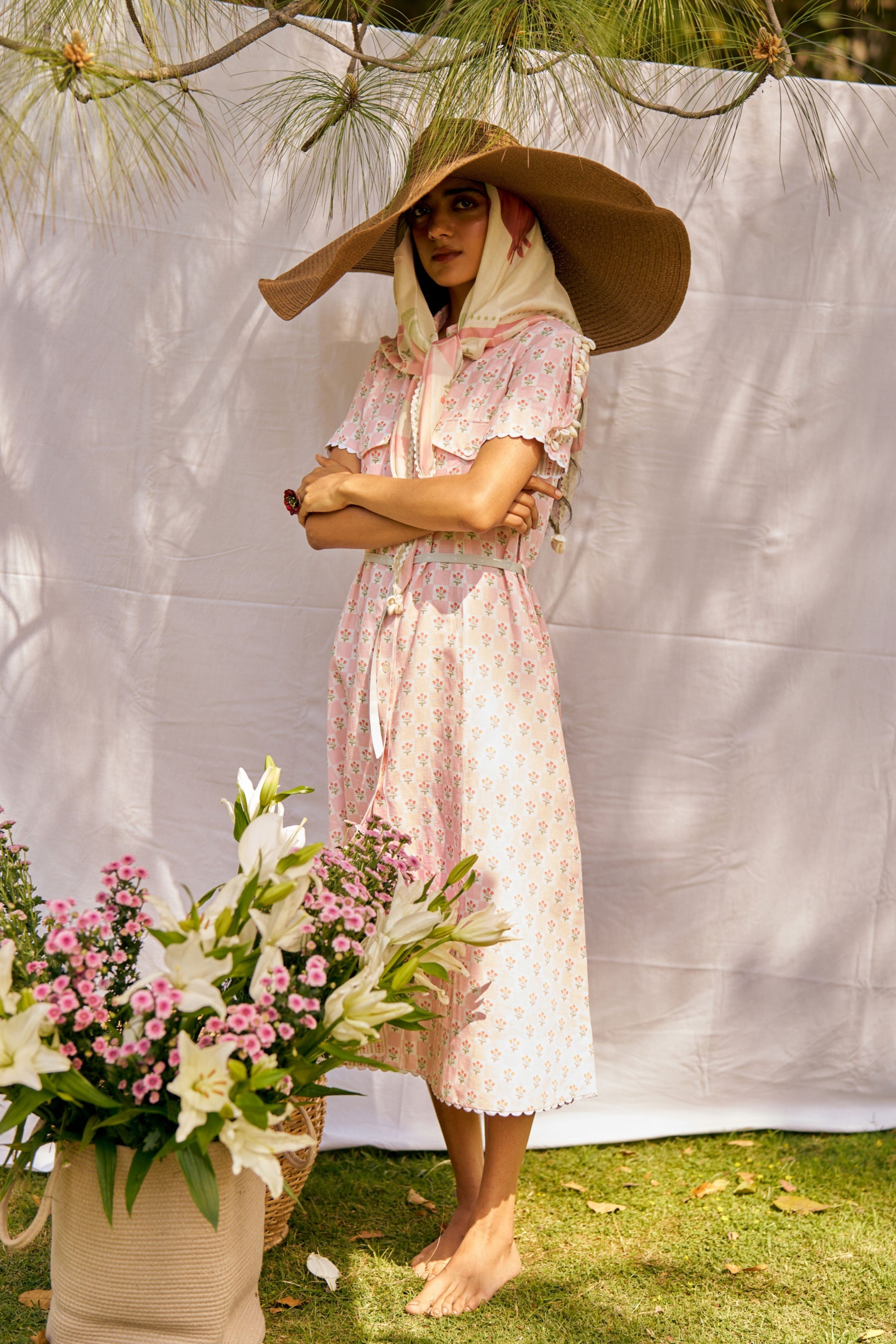 dusty rose shirt dress Dusty Rose Belted Shirt Dress