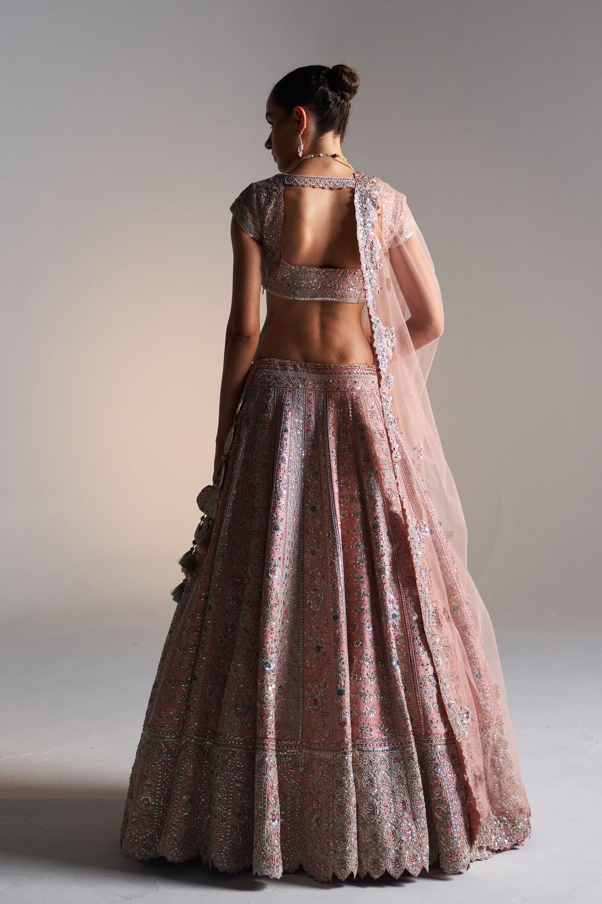Coral Rose Lehenga Set
