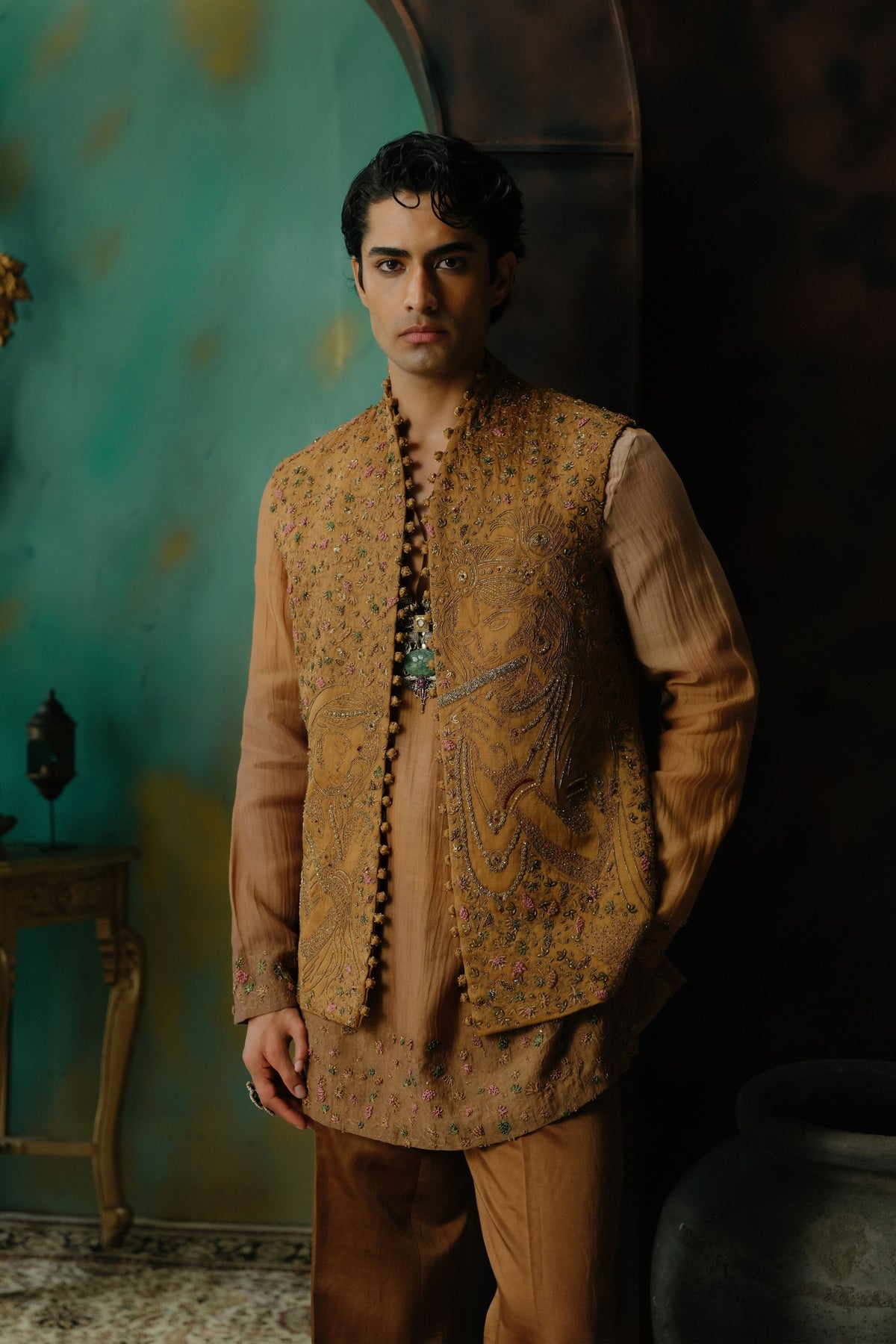 Sangam Nehru Jacket Set