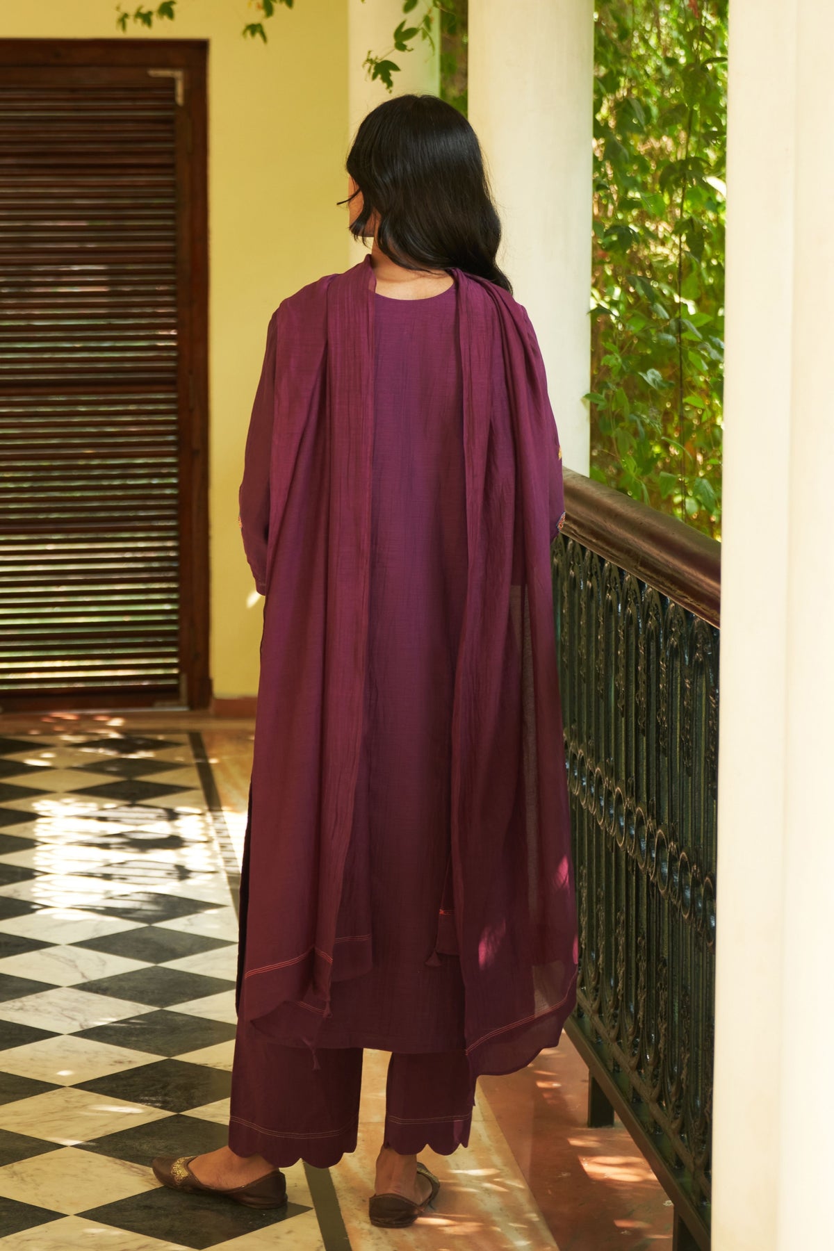 Amethyst Embroidered Kurta Set