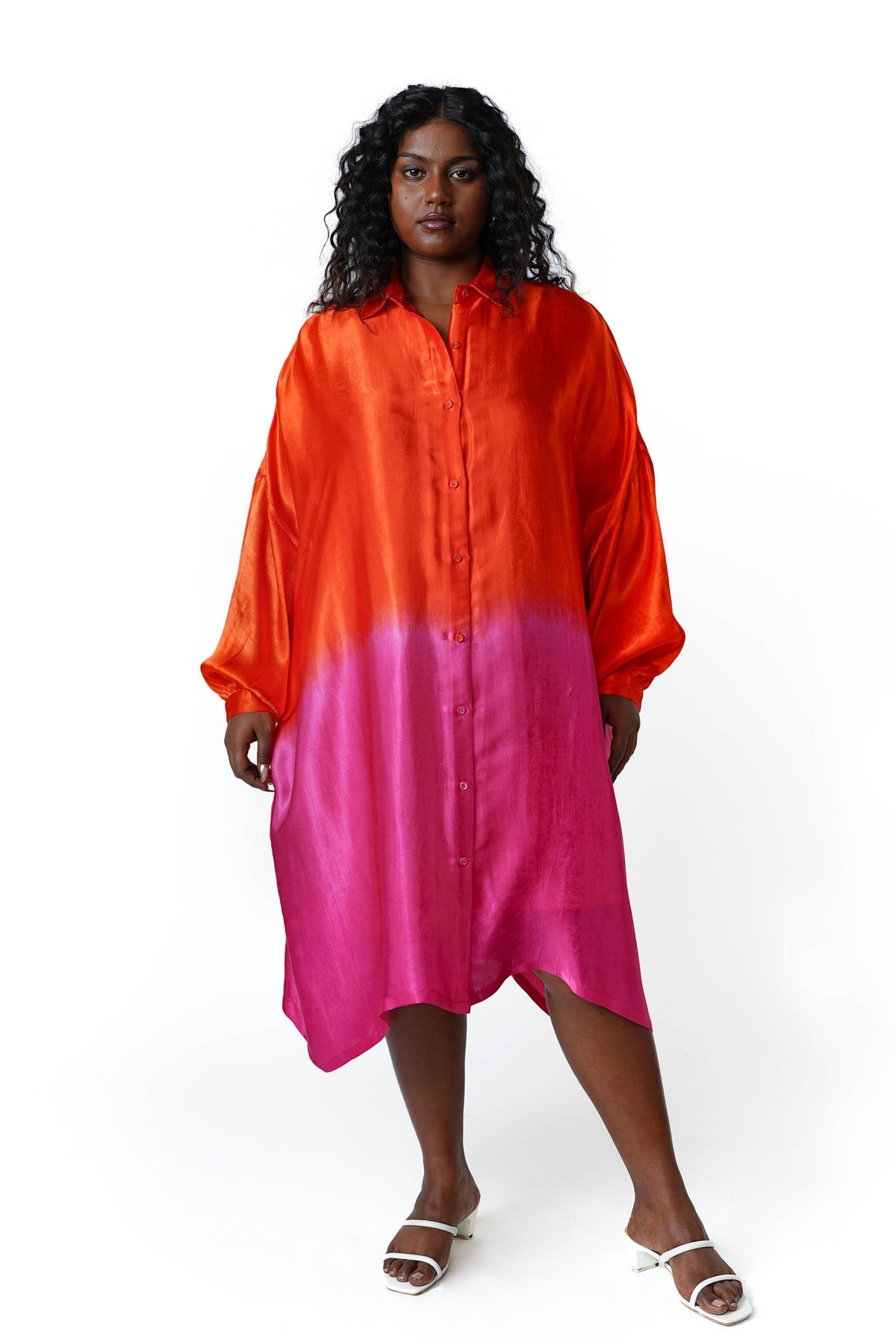 Troipcal Rush Square Shirt Dress