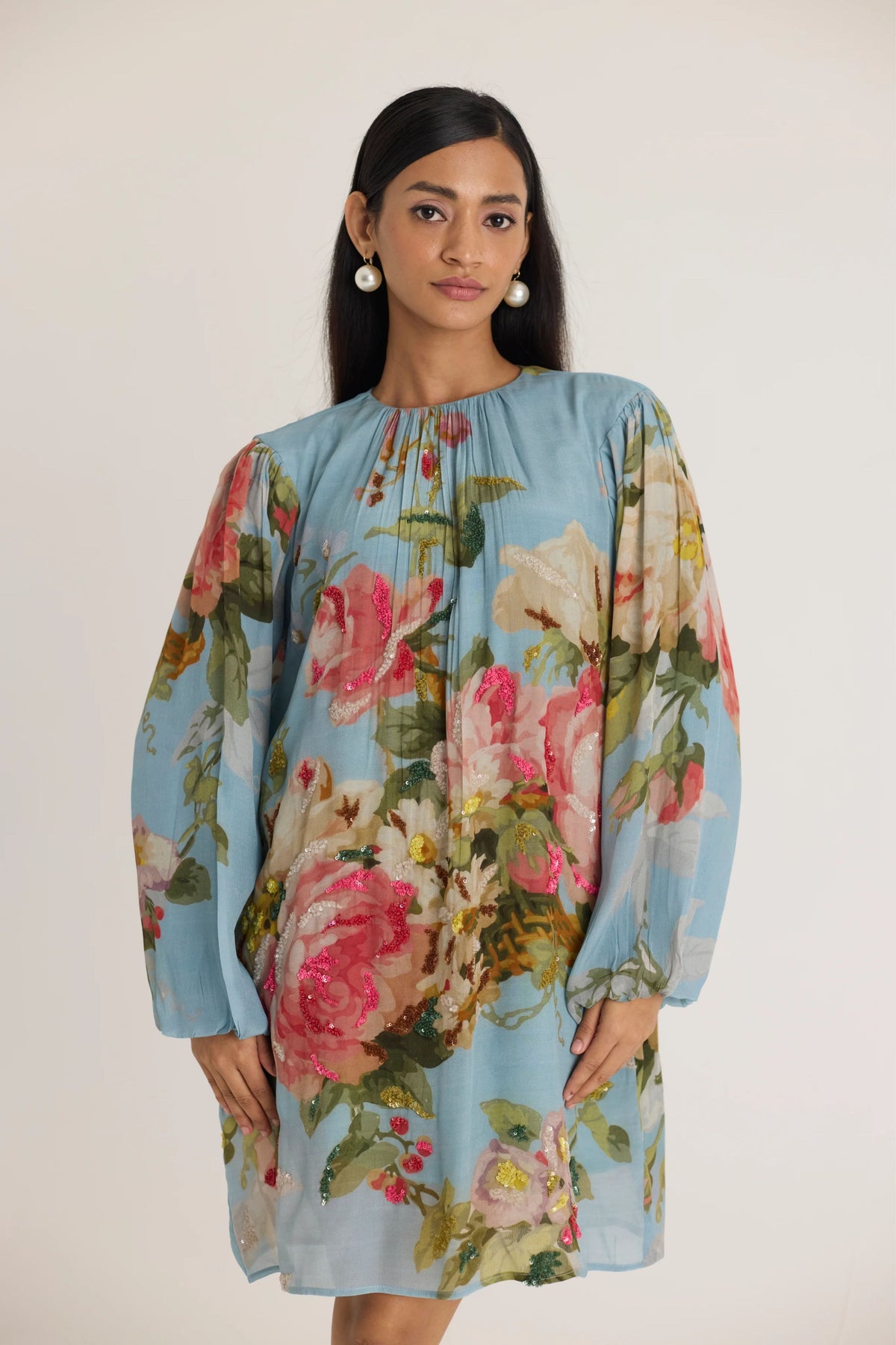 Taffy Embroidered Short Dress