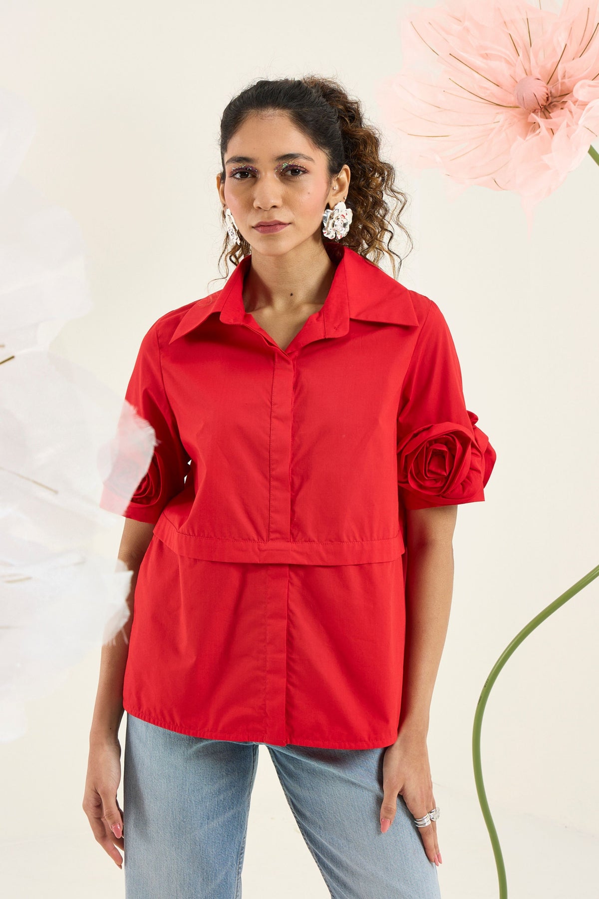 Chriselle Red Shirt