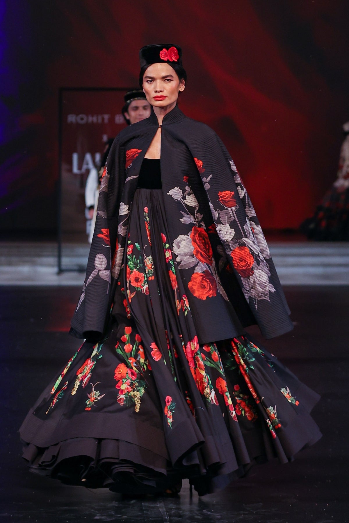 Digital Printed Chanderi Anarkali
