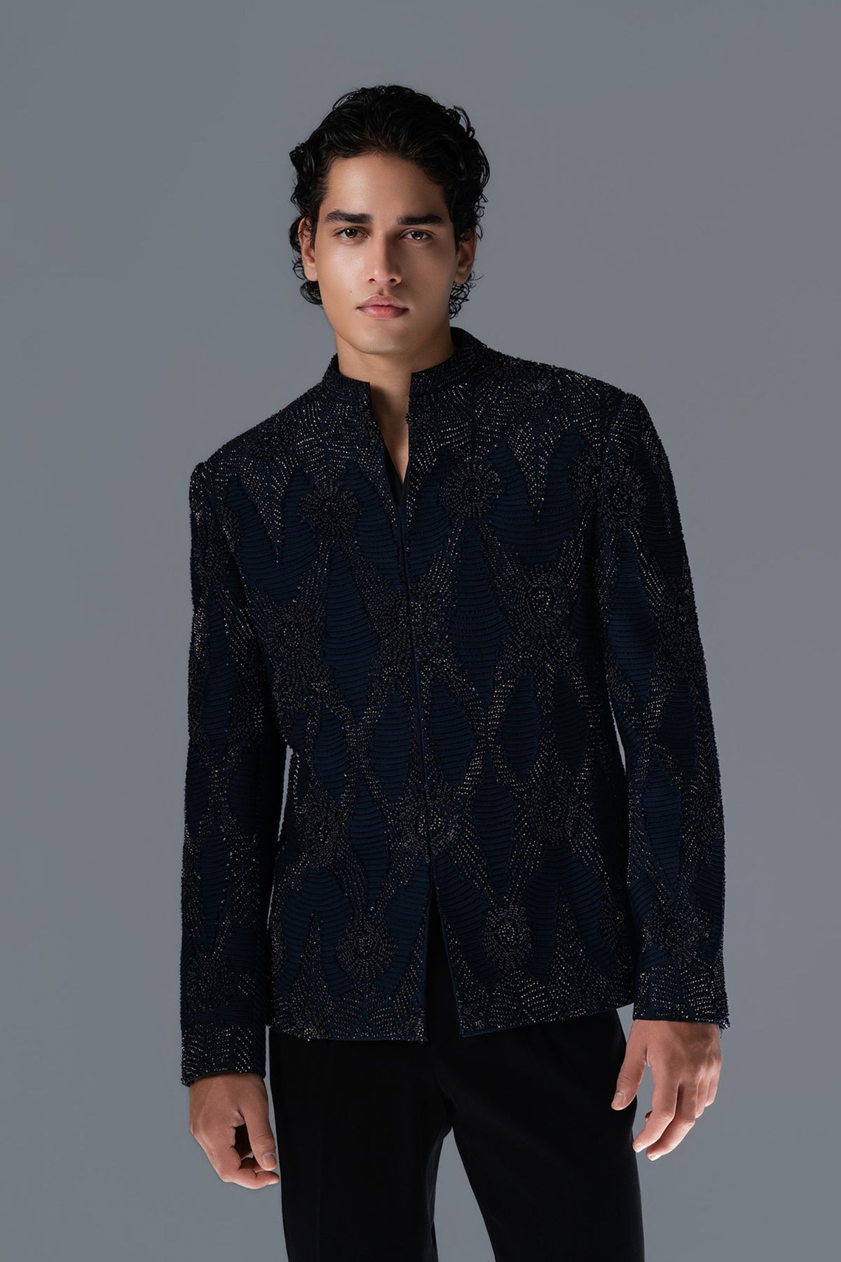Auric Rhythm Bandhgala Set