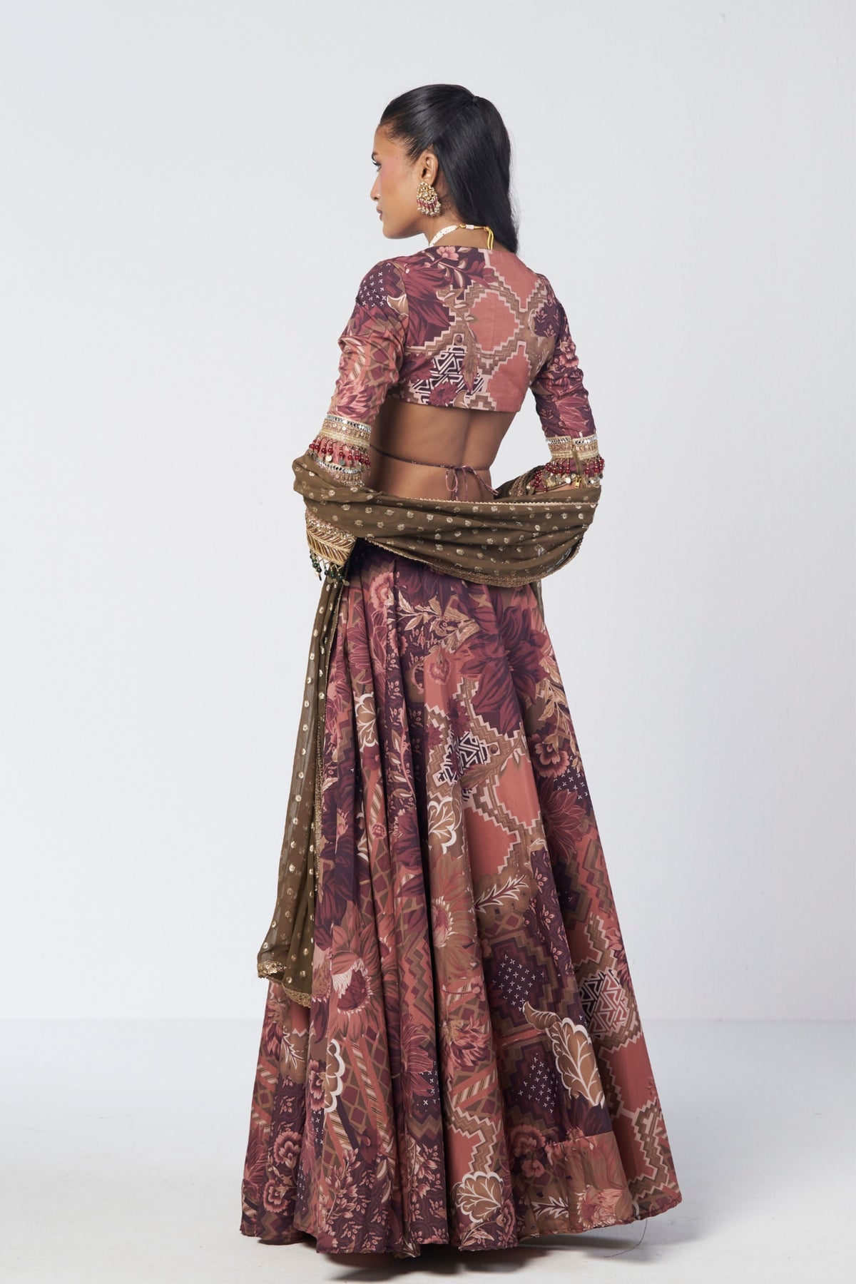 Armlet Lehenga Set
