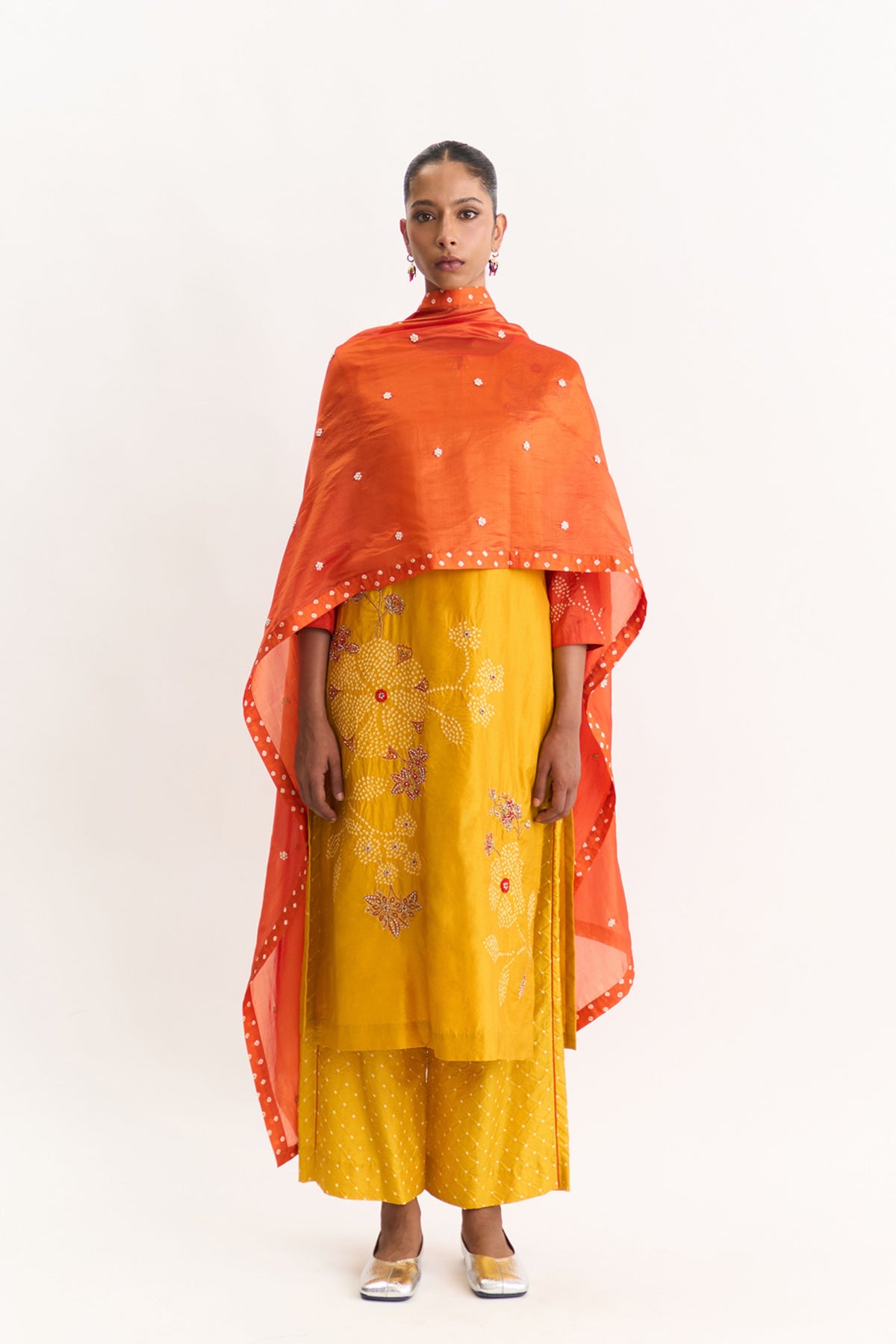 Sakura Yellow Mustard Kurta Set