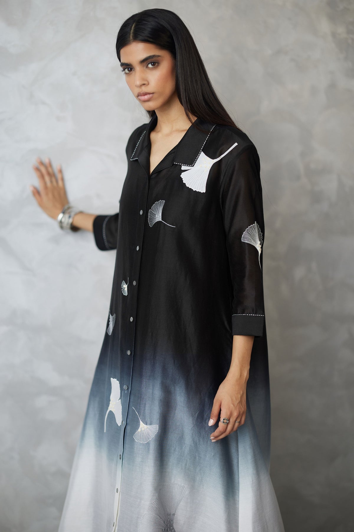 Black Jacket With Denim Dress