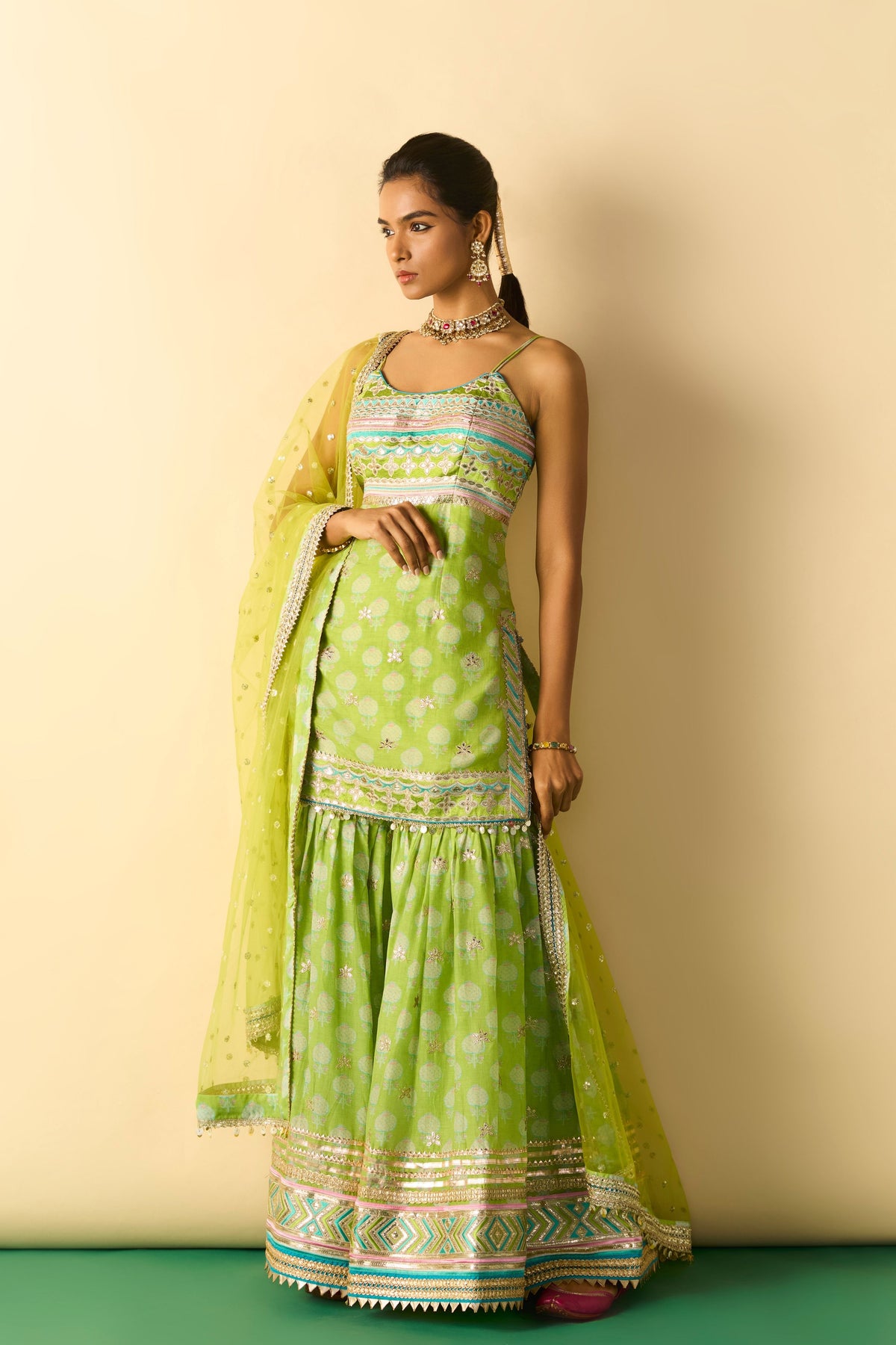 Dhriaa Strappy Sharara Set