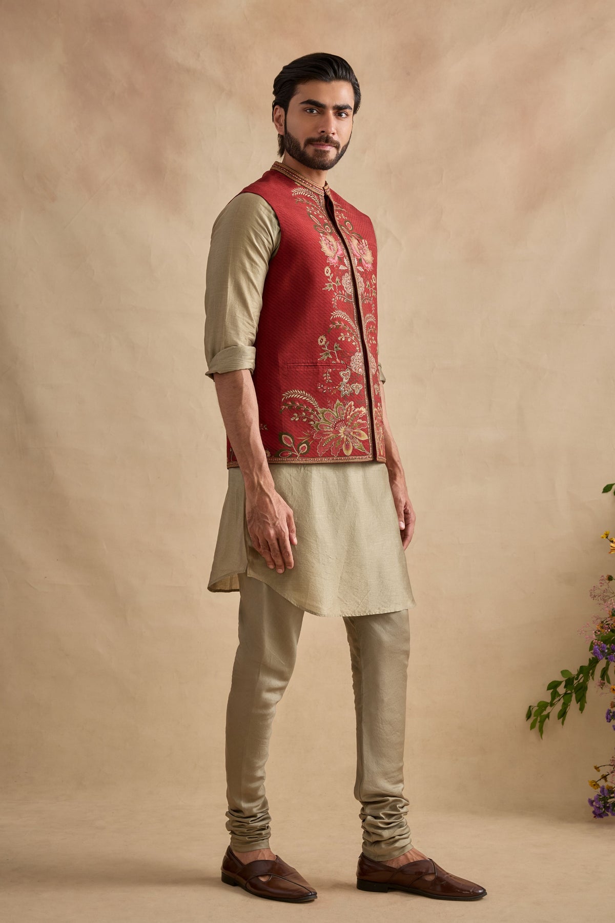 Ishvik Crimson Bundi Set