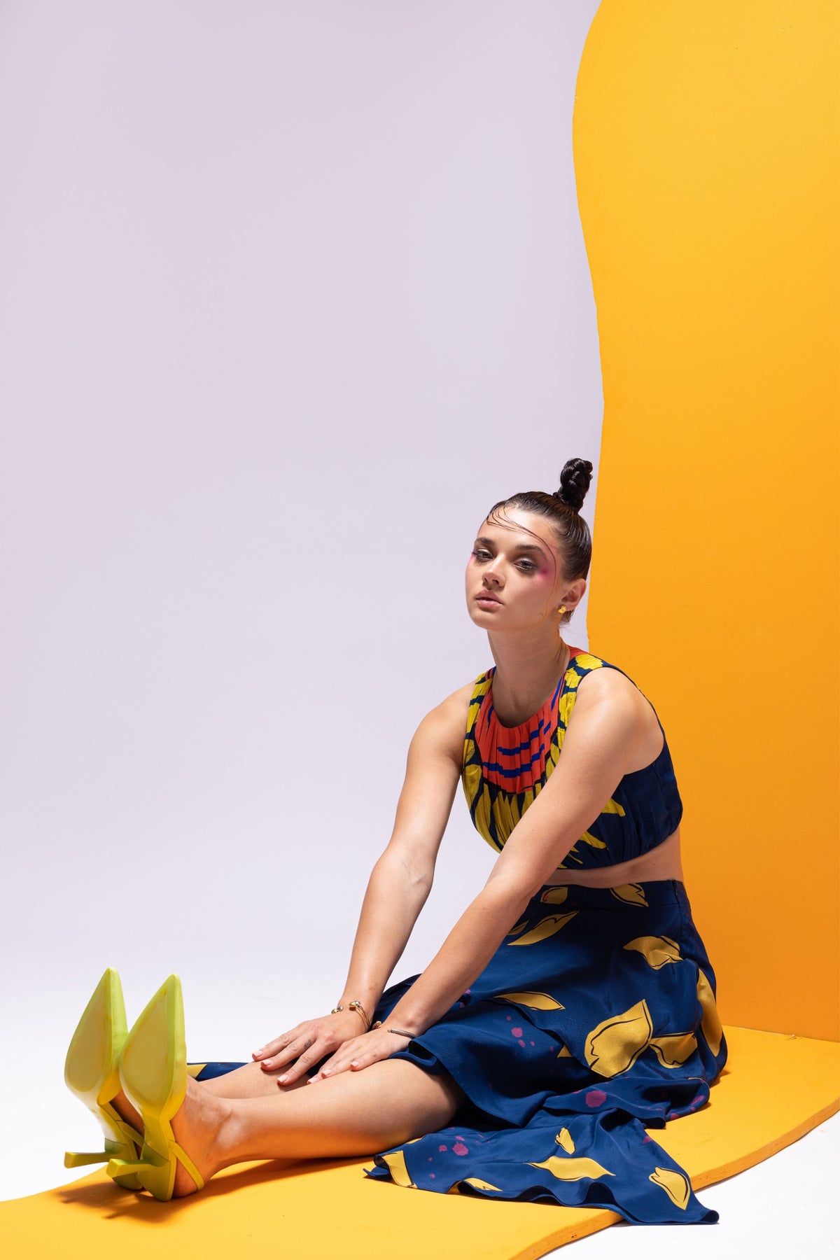 Why Not Blue Skirt Set