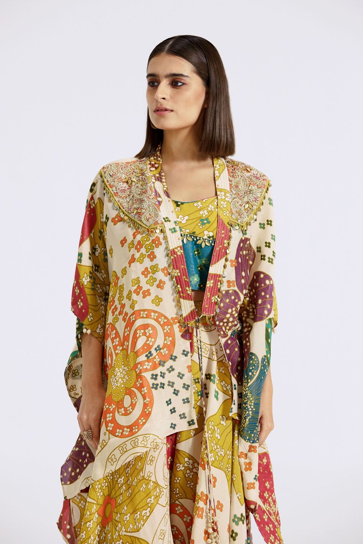 Multi-colour Sharara Set