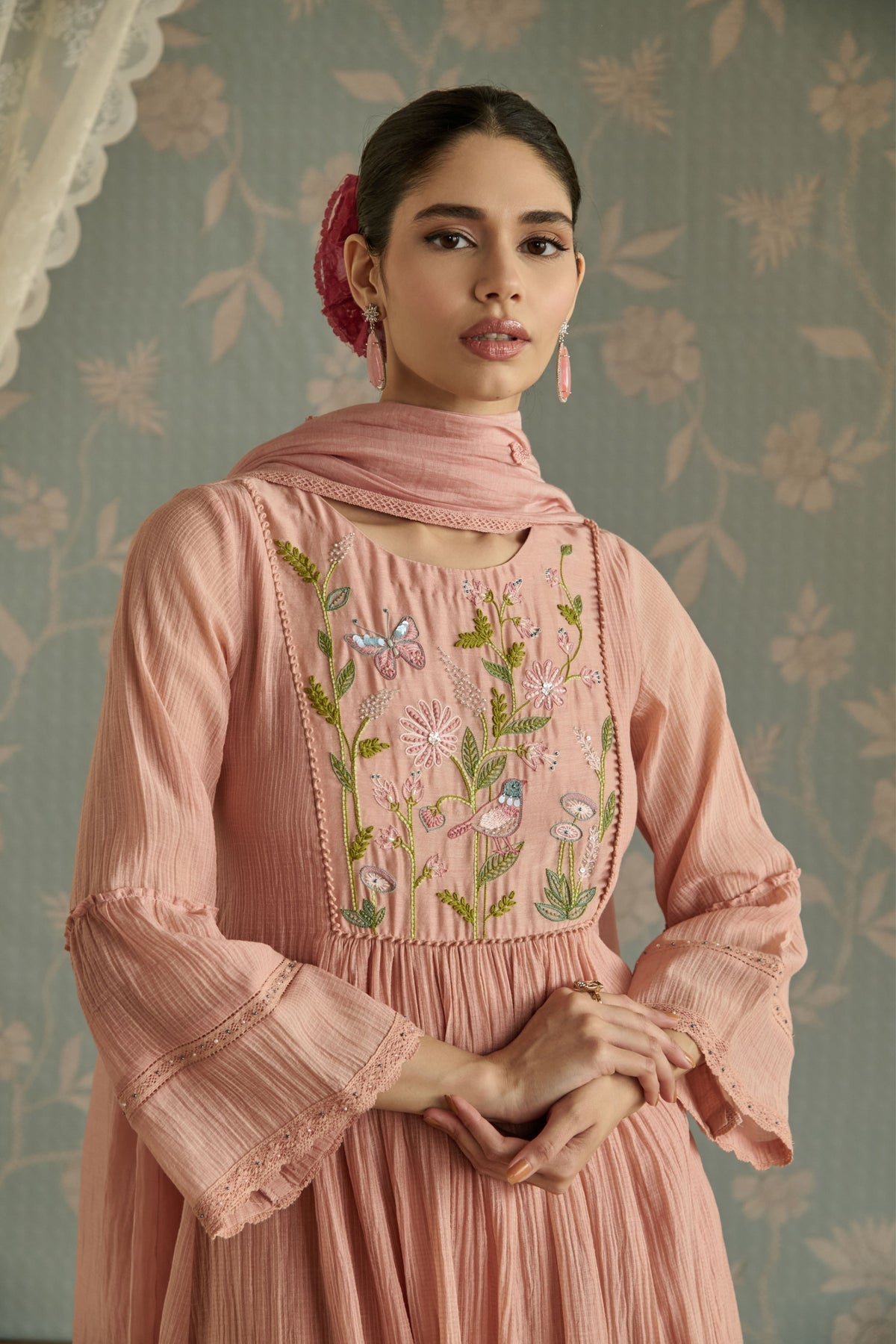 Pink Sairah Tunic Set