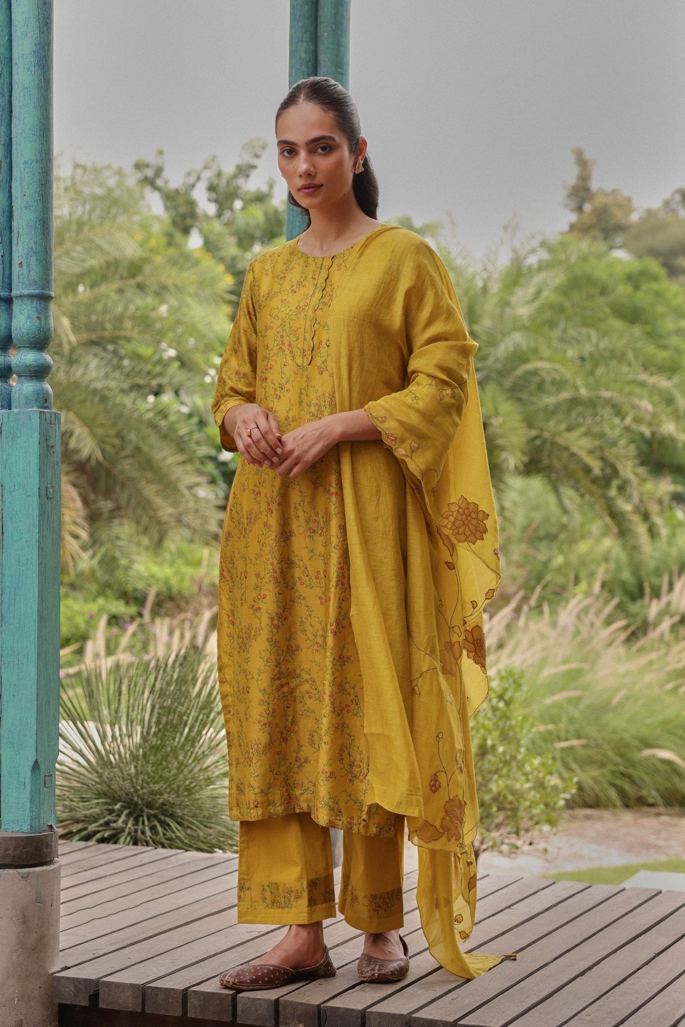 Tuscany Floral Kurta Set - Vaayu - Elahe
