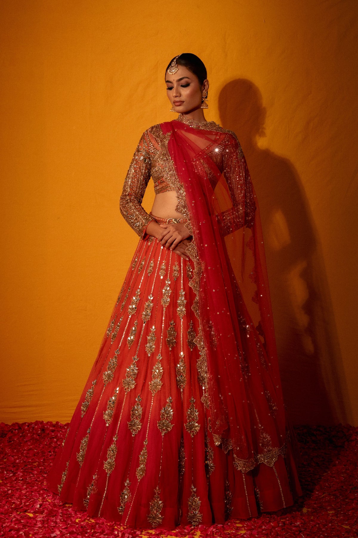 Kanakambari Lehenga Set