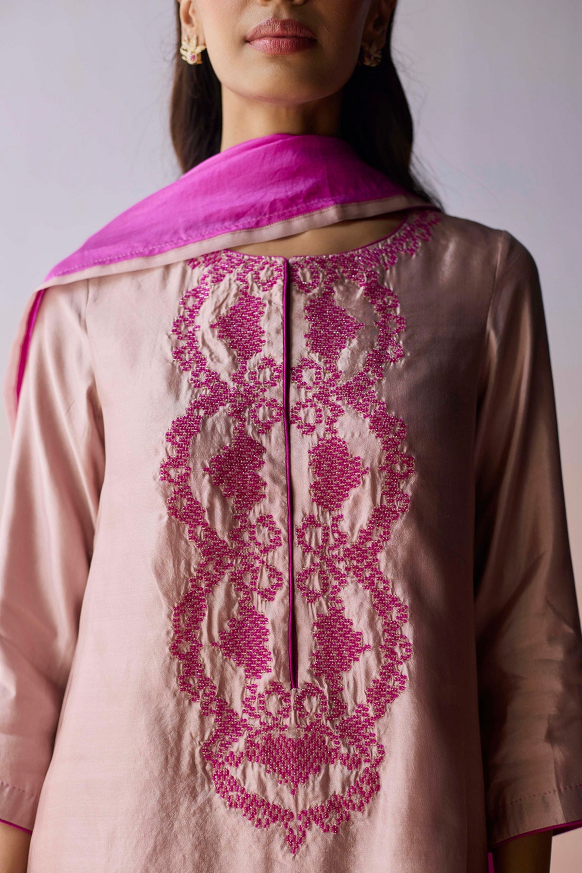 Riverstone Pink Kurta and Pants