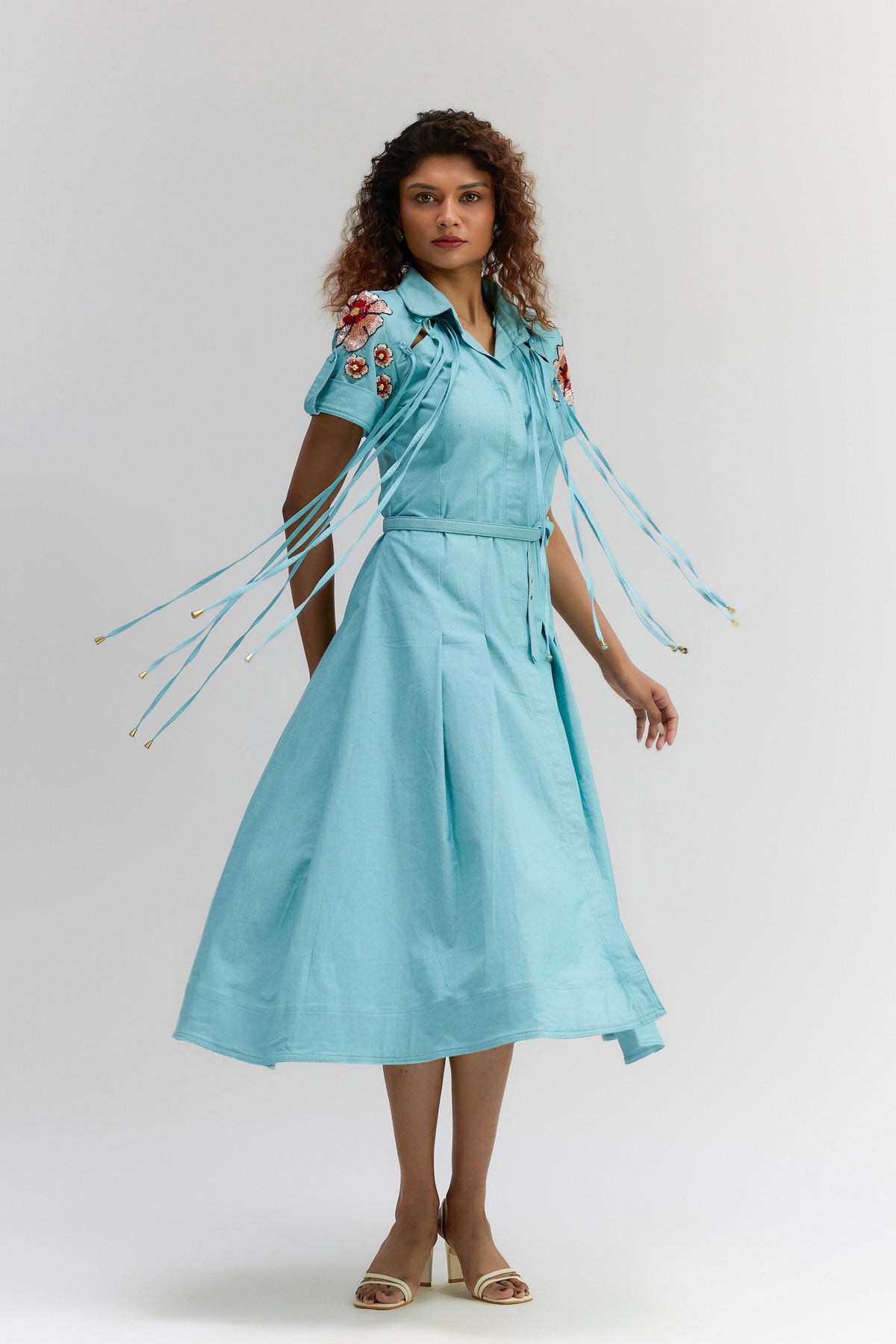 Denim Button-up Dress