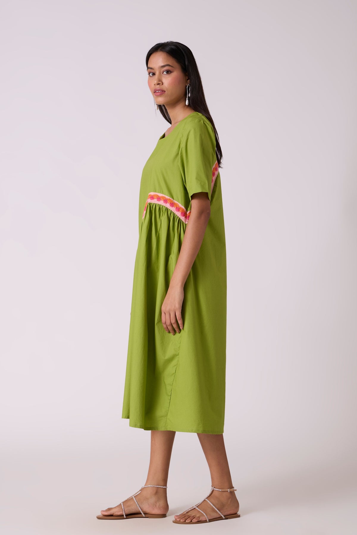 Rose Matcha Green Dress
