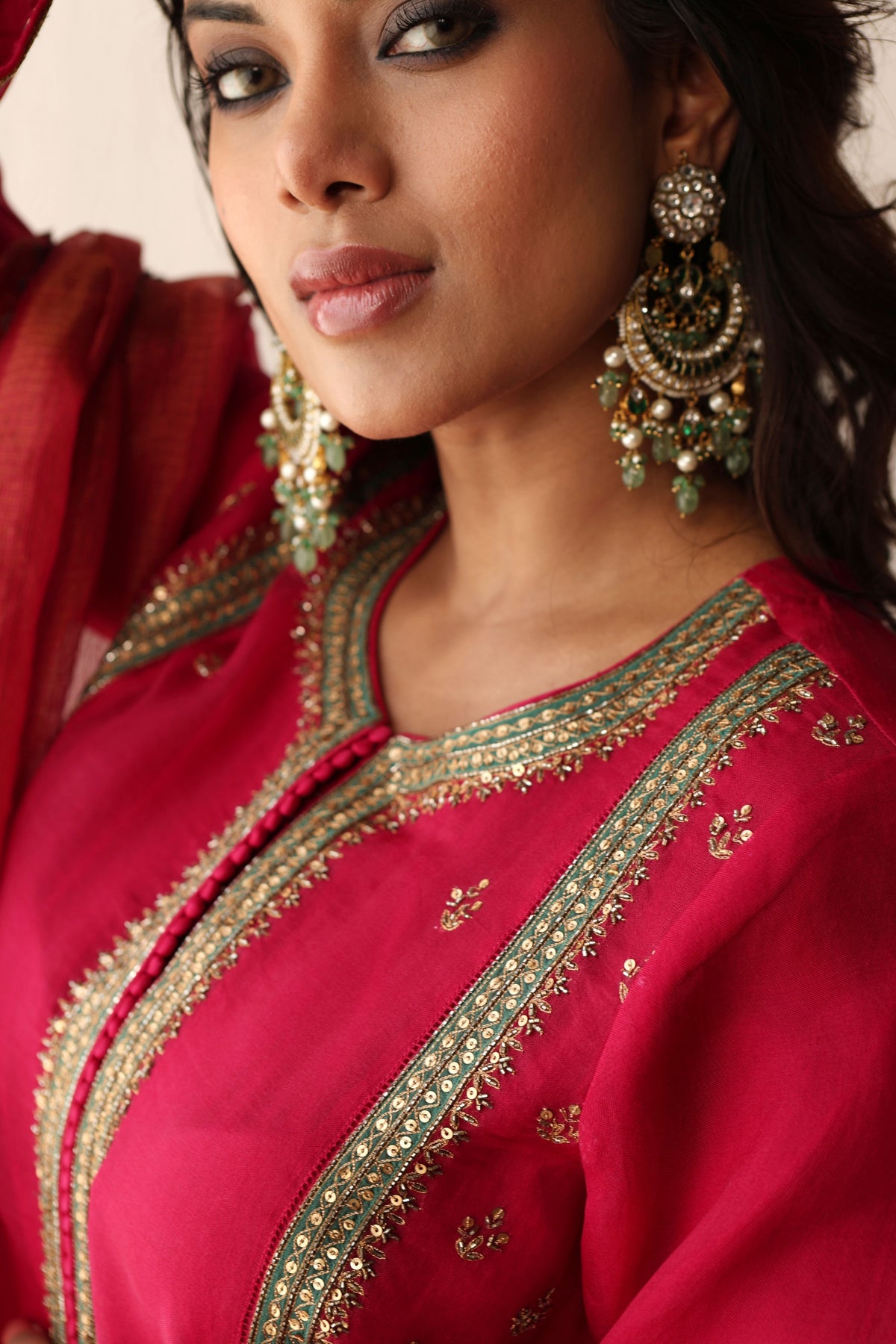 Rani Hand Embroidered Kurta Set