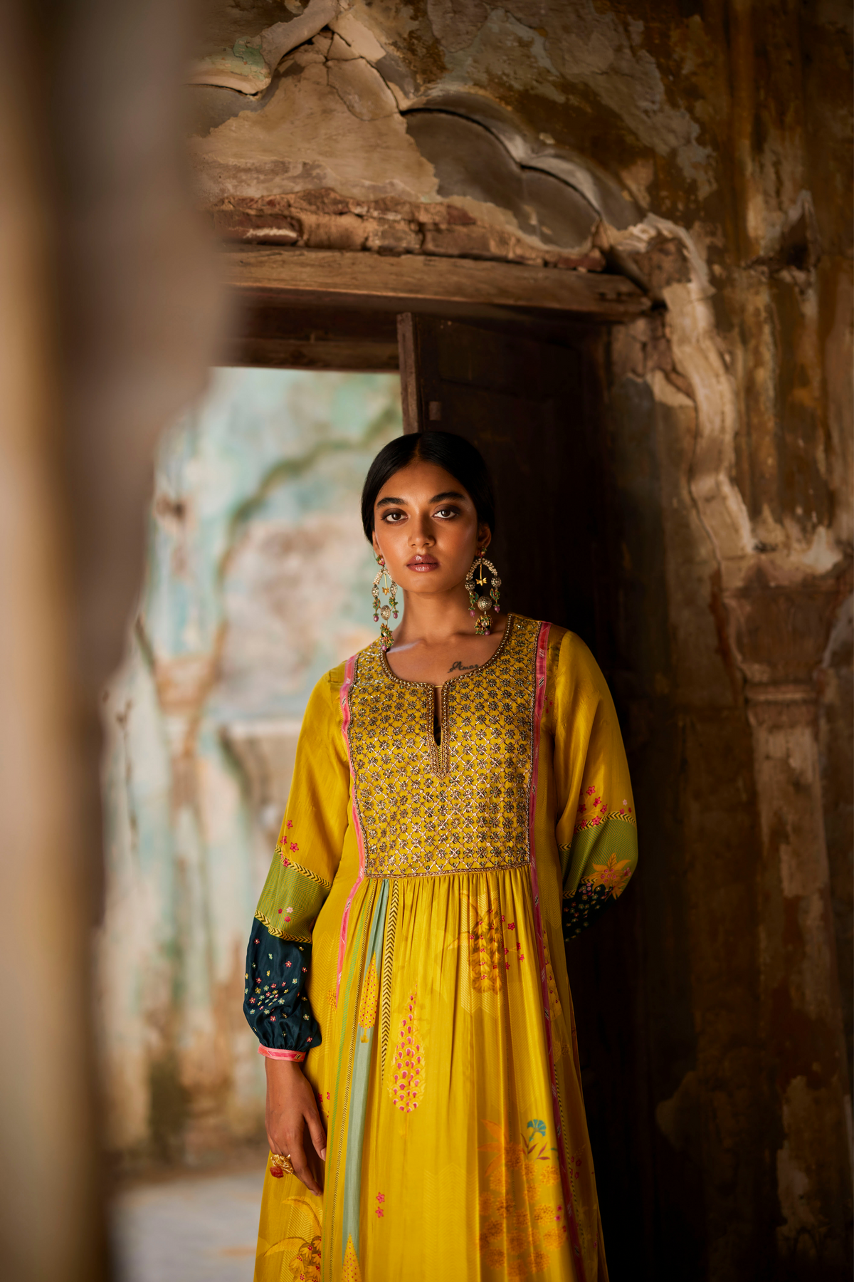 Nadira Lime Yellow Kurta Set