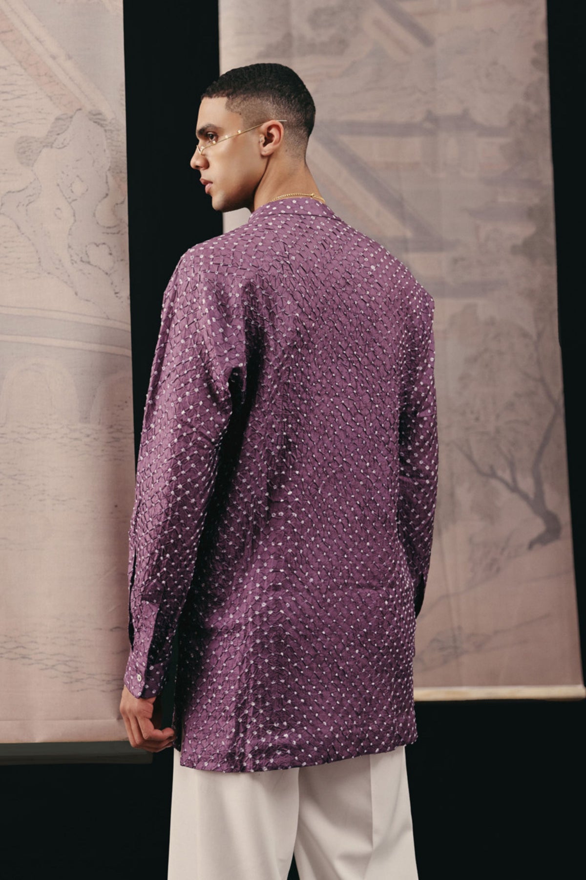Lavender Short Kurta