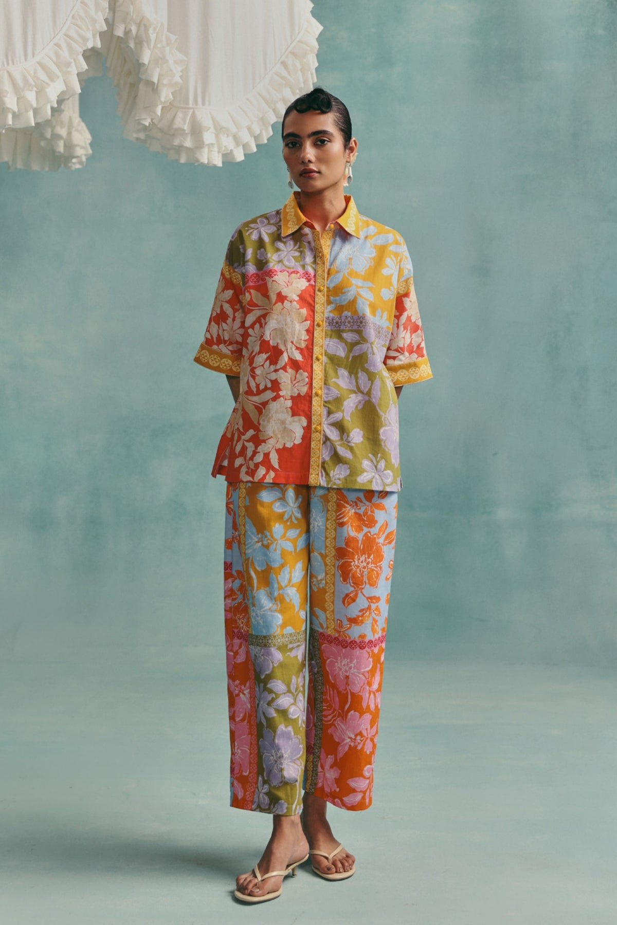 Patchwork Collared Co-ord Set