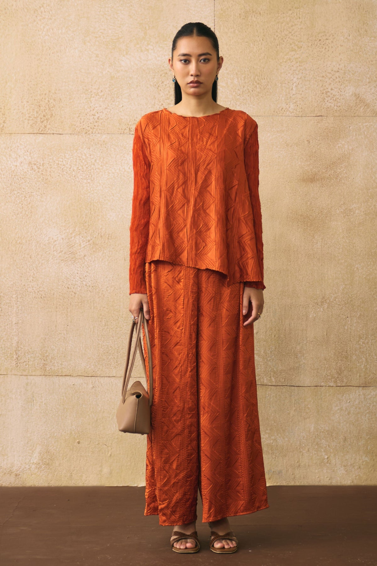 Orange Elina Co-ord Set