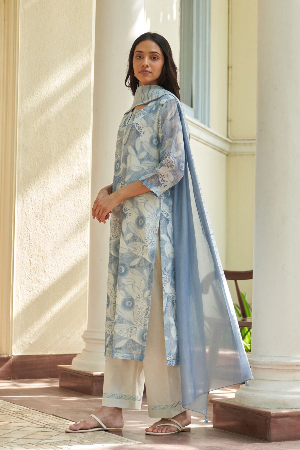 Powder Blue Kurta Set