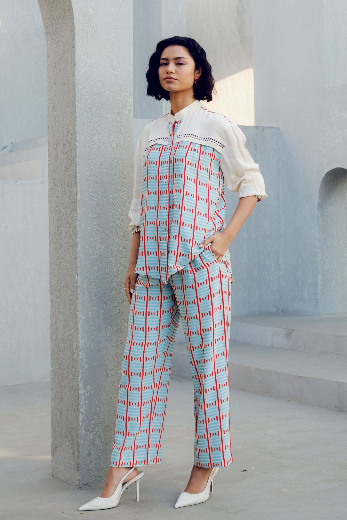 White Illusion Lace Shirt