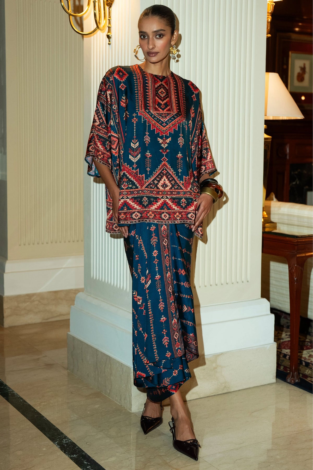 Boxy Top & Drape Skirt