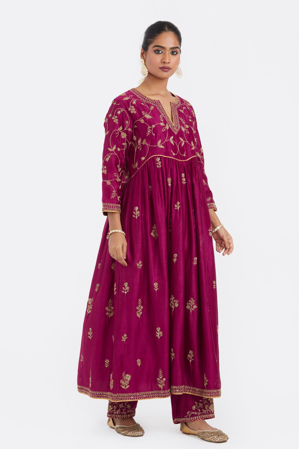 Deep Fuchsia Kurta Set