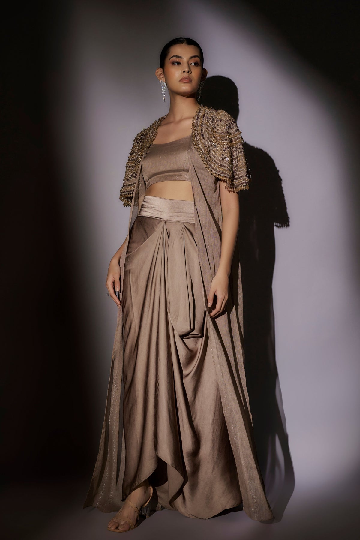 Skin Long Cape Set