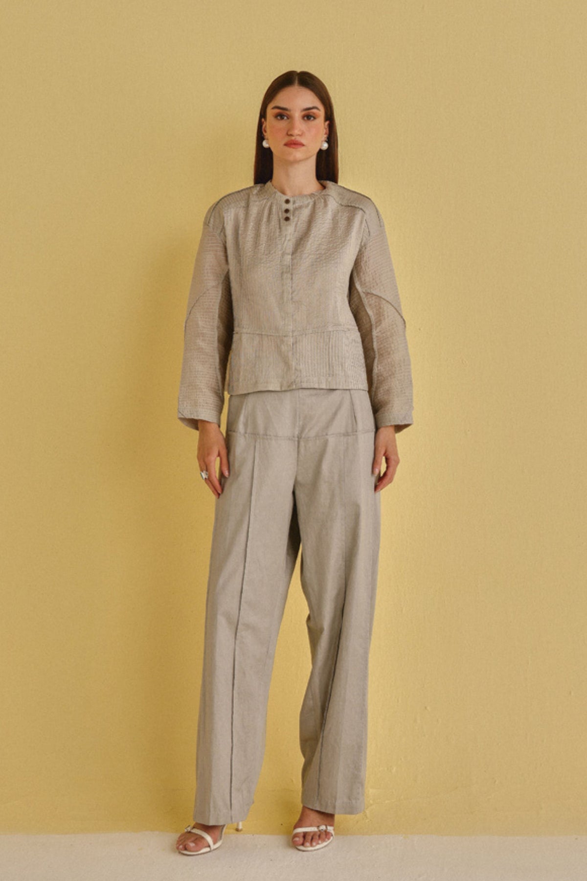 Pintuck Pleat Palazzos